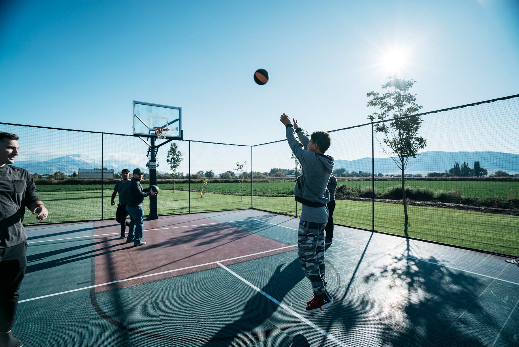 Students basketball bluesky